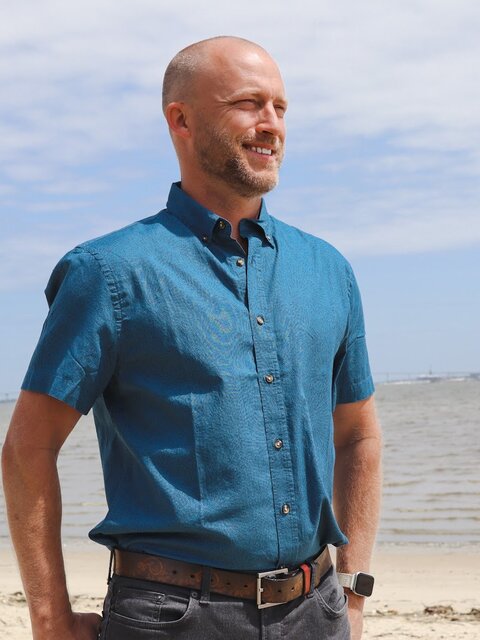 Dylan Tullberg at the beach